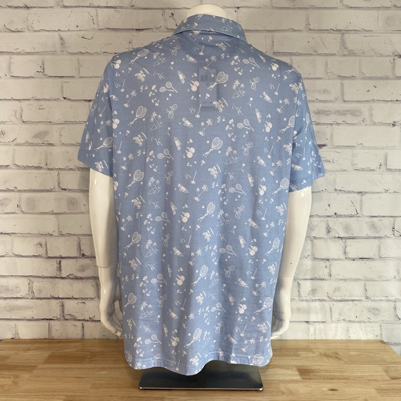Ralph‎ Lauren Polo Golf Shirt Men's XL Polo Short Sleeve Blue Golf Sports NWT - Picture 6 of 13